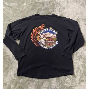 Harley-Davidson Pikes Peak Colorado Springs Henley – XL (Single Stitch)‎